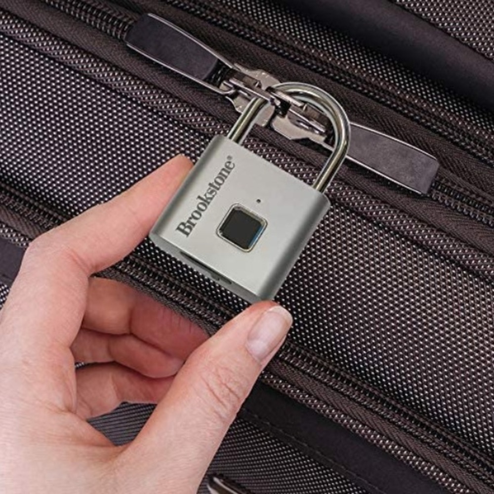 NIB BROOKSTONE Keyless Fingerprint Lock - Picture 6 of 11